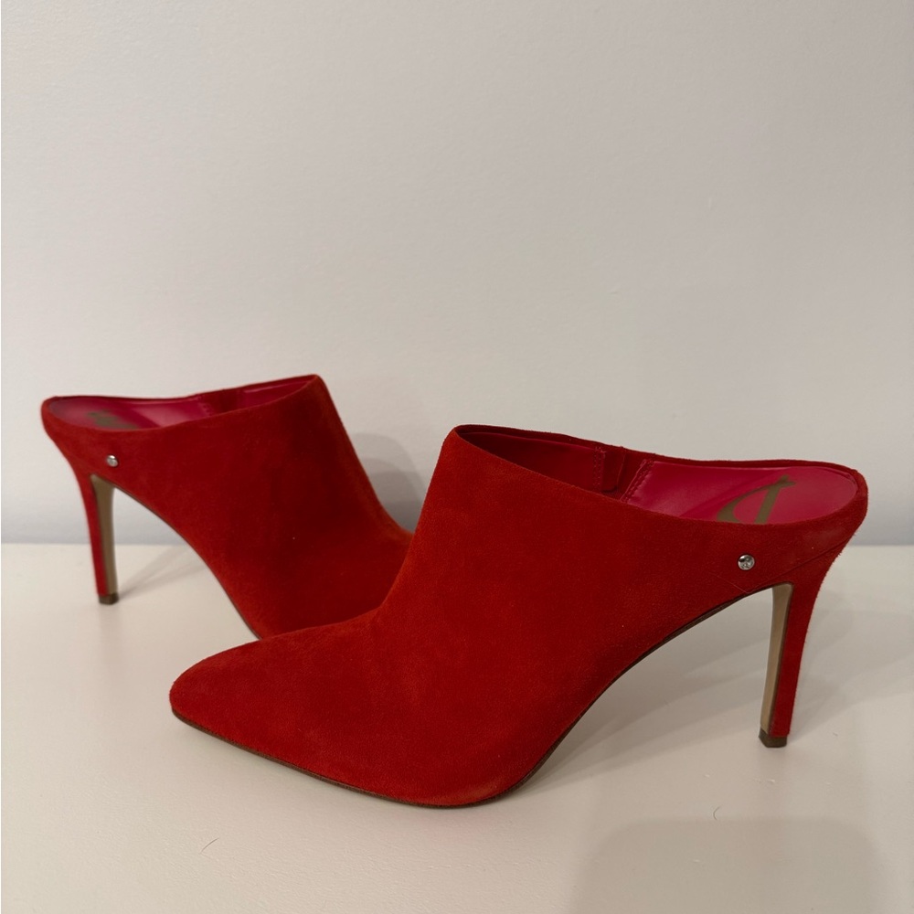 Elegant Red Women's Mules
